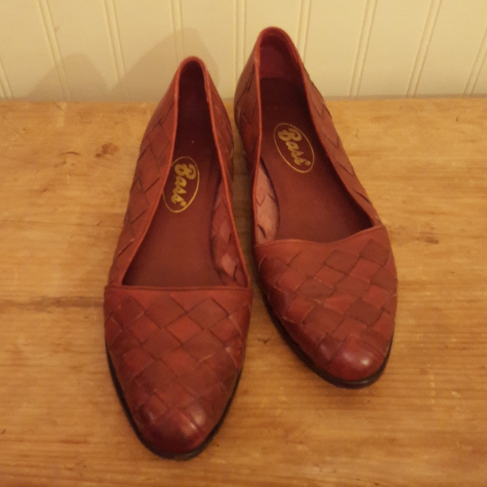 Vintage Braided Leather Flats